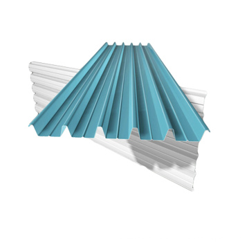 Trapezoidal roofing steel sheets